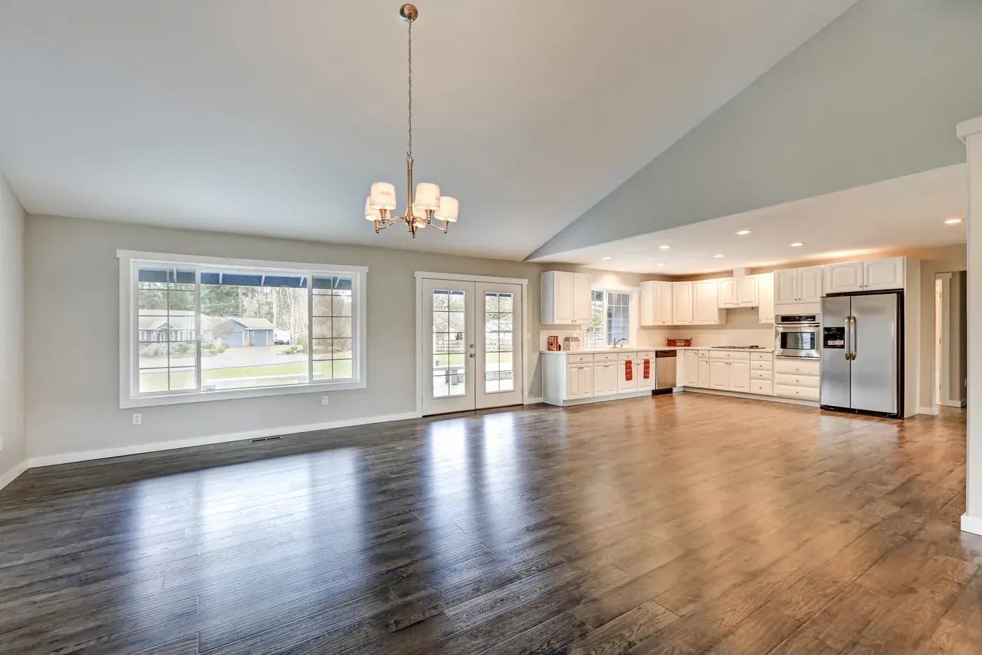Laminate flooring installed in an Oakville home
