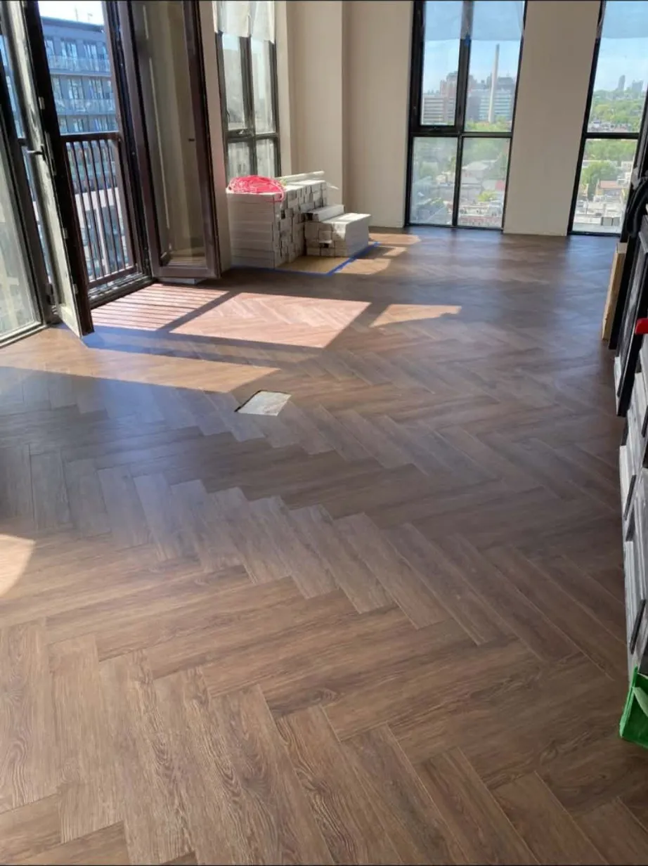 Herringbone Vinyl – Condo Installation