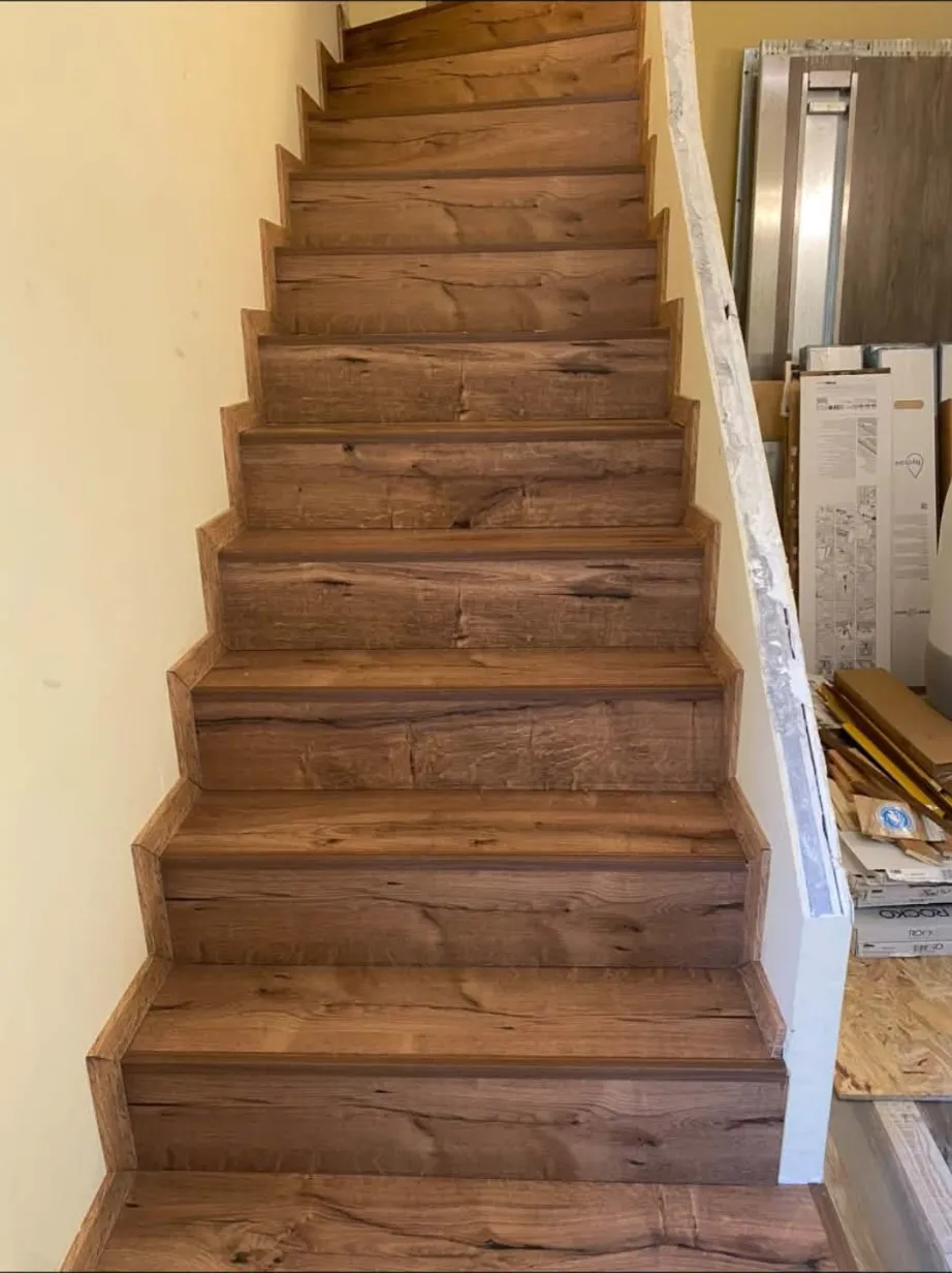 Staircase Renovation – Rustic Oak Finish